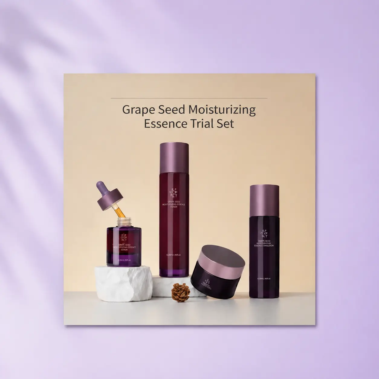 DC EXPORT Grape Seed Moisturizing Essence Series Trial Set