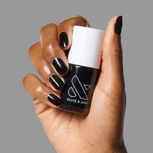 E+M deep black nail polish