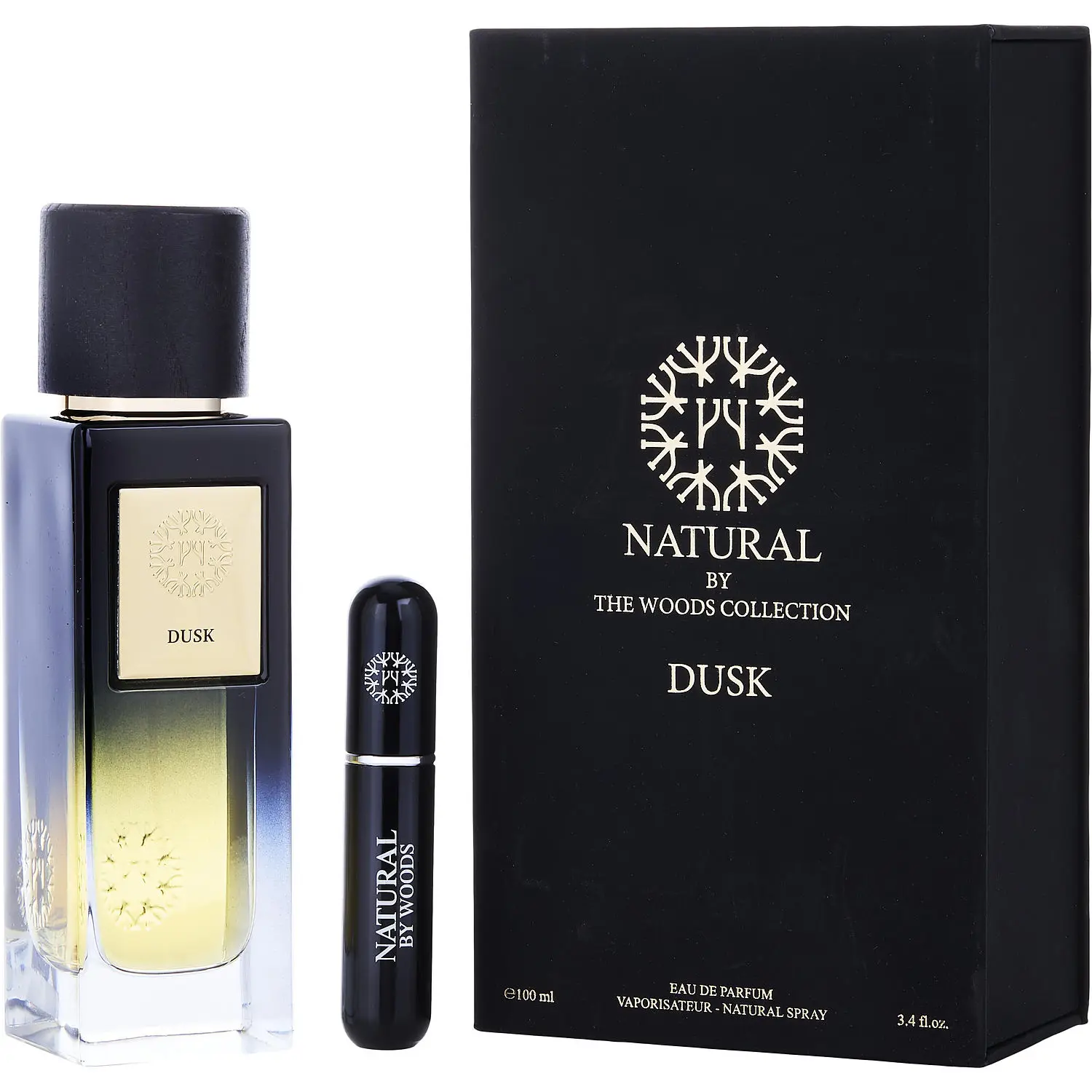 The Woods Collection Natural Dusk Eau De Parfum Spray 3.4 Oz  (Natural Collection) + Rechargeable Mini For Unisex