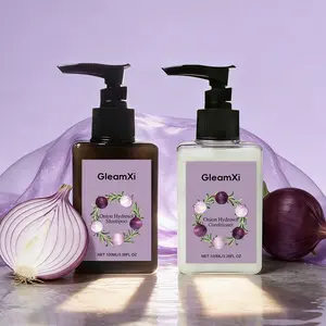 Onion Pure Essence Shampoo + Conditioner Set, Gentle Cleansing, Volumizing Hair, Dry Frizzy Softening, Glossy Shine, Travel Size