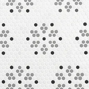 Bayeux Classic 10-3/8x13-1/2 Glass Matte Mosaic Tile Sample