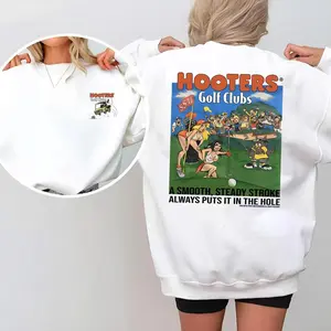 Hooters Golf Club Unisex 2-Sided T-Shirt, Sweatshirt, Summer Outfits, Comfort Cotton Unisex Shirt Fabric Womenswear
