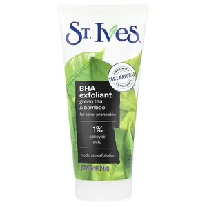 St. Ives BHA Exfoliant, Green Tea & Bamboo, For Acne-Prone Skin, 6 oz (170 g)