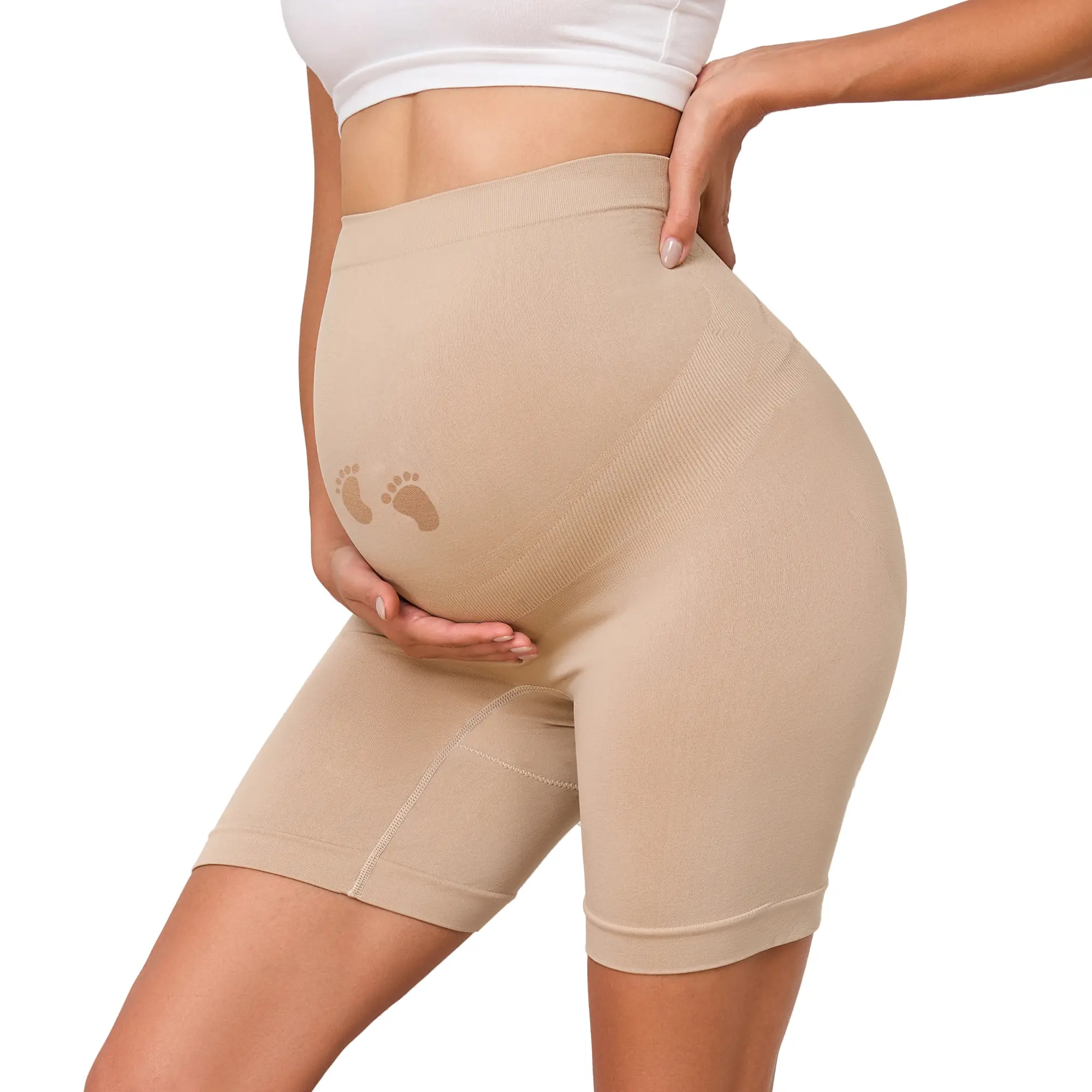 Maternity Shapewear for Under Dresses Over Belly Pregnancy Underwear Mid-Thigh High Waist Shorts Panties for Baby Shower Maternity Dress Maternity Underwear for All Trimester Maternity Fall Maternity Dress Maternity Clothes for Photoshoot