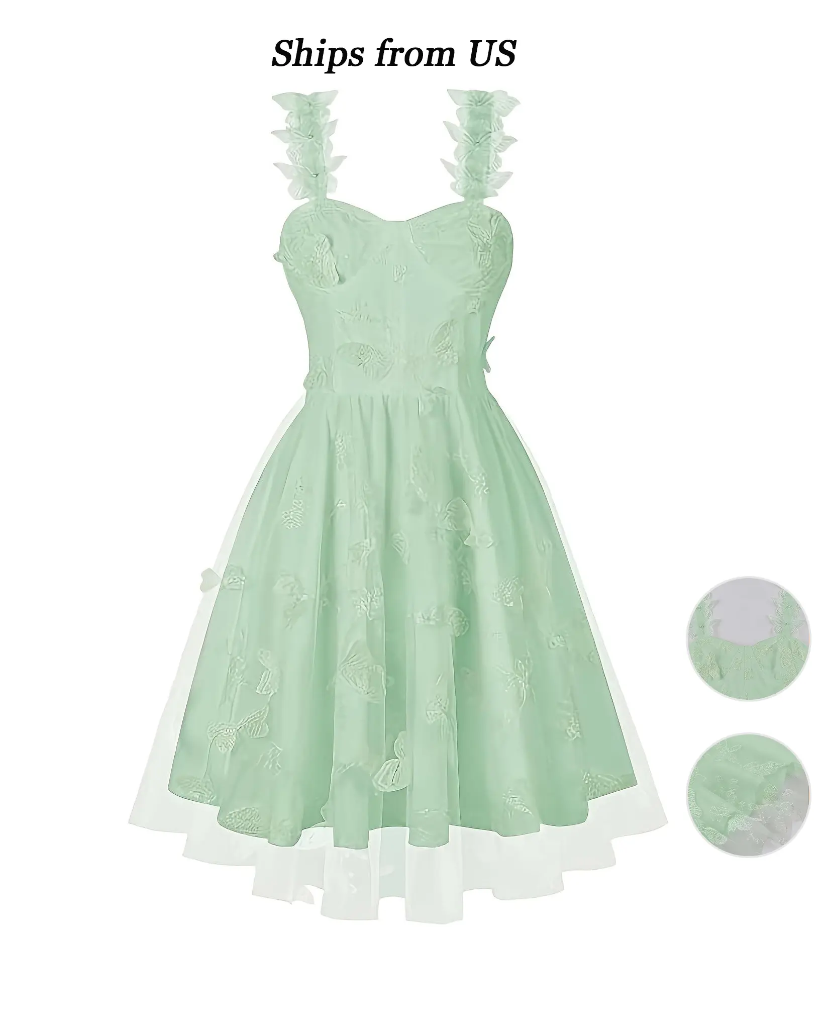 Women Sweetheart Neckline Embroidered Mint Green Butterfly Strap Dress Tull e Fit Flare Dress Romantic Fairycore Bridal Shower Garden Party Wedding Guest Outfit Elegant Womenswear wedding dress - TikTok Shop Women Sweetheart Neckline Embroidered Mint Green Butterfly Strap Dress Tull e Fit Flare Dress Romantic Fairycore Bridal Shower Garden Party Wedding Guest Outfit Elegant Womenswear wedding dress - TikTok Shop