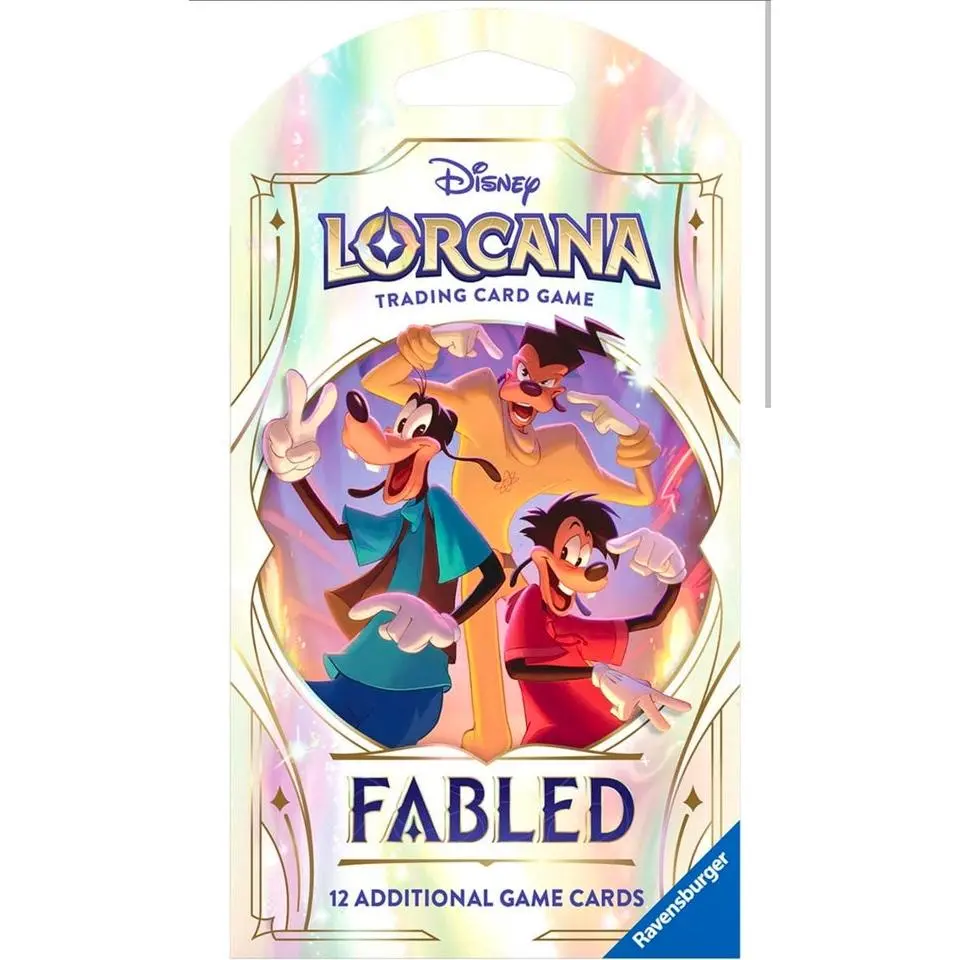 Lorcana Fabled SLEEVED Booster Pack! 12 cards!