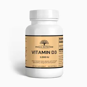 Vitamin D3 Supplement - Boost Energy and Well-being - 100 Capsules