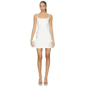 ELLIATT Veda Sequined Mini Dress in White