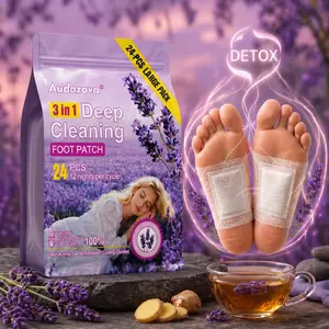 Natural Lavender Foot Patches, 24PCS Bamboo Vinegar Ginger Foot Pads for Nighttime Relaxation & Daily Foot Care, Ideal Mothers Day Gift