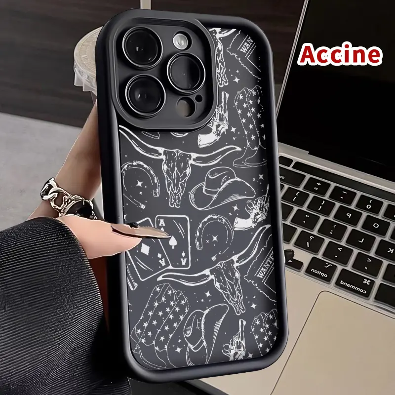 Western Dreamscape Printed Dropcushion TPU Resin Cellphone Case - Durable Casing, Soft TPU Grip, Smooth Matte Finish, Full Lens Guard, Handheld Devices Protection for iPhone 17 Pro Max,16 Plus,15,15 Plus,14,13,12,11,Air,E - Mobile Phone Accessory for Boys