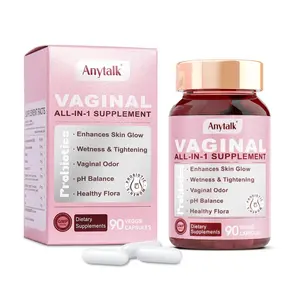 Anytalk Women's Probiotics for Feminine Health with Lactobacillus, Prebiotics & pH Balance Support | Supports Moisture, Odor Control & Intimate Flora - 90 Capsules C