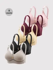 Women's Seamless Push-Up Bras, Comfortable Full Coverage Design, Breathable Soft Fabric, All Season Wear, Perfect Daily Underwear