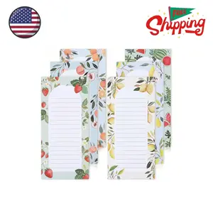 Beautiful Magnetic Notepads for Fridge - Set Of 6 Modern Note Pads