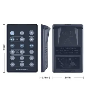 New Replaced Remote for Bose Wave Radio/CD AWRC-1G AWRC-1W AWRC-1P--Include Battery