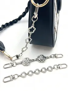 Fashionable Bag Chain Extender, Rhinestone Decorated Bag Strap Extender, Bag Accessories for Women & Girls, Travel Organizers, Rhinestone Straps, Rhinestone Buckle Strap