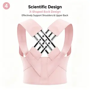 Unisex Adult Back Hunchback Corrector, Posture Correction Shoulder Strap, Back Straightening Posture Aid, Brace — Breathable & Comfortable Corrector for Daily Home Use & Fitness Shaping