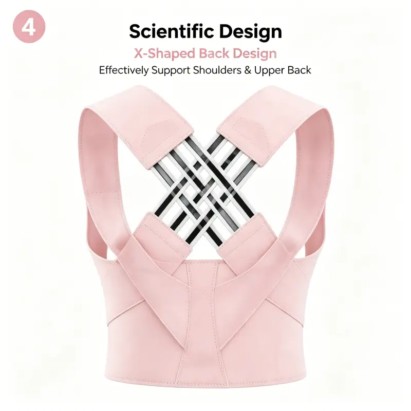 Unisex Adult Back Hunchback Corrector, Posture Correction Shoulder Strap, Back Straightening Posture Aid, Brace — Breathable & Comfortable Corrector for Daily Home Use & Fitness Shaping