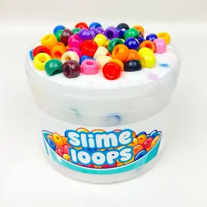 Slime loops slime  | 7oz slime | pony bead crunchy slime | cereal slime | perfect for beginners