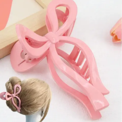 Bowknot Design Hair Claw, Super Cute Clips, Cute Hair Accessories for Women & Girls, Minimalist Headwear Suitable for Thick Hair, Fashion Hair Accessories for Party, Daily Clothing Decor, Claw Clip, Hair Style Accessory