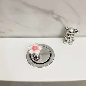 Cute Flower Faucet Handle Knob – Aesthetic Sink Tap Decor for Bathroom & Kitchen