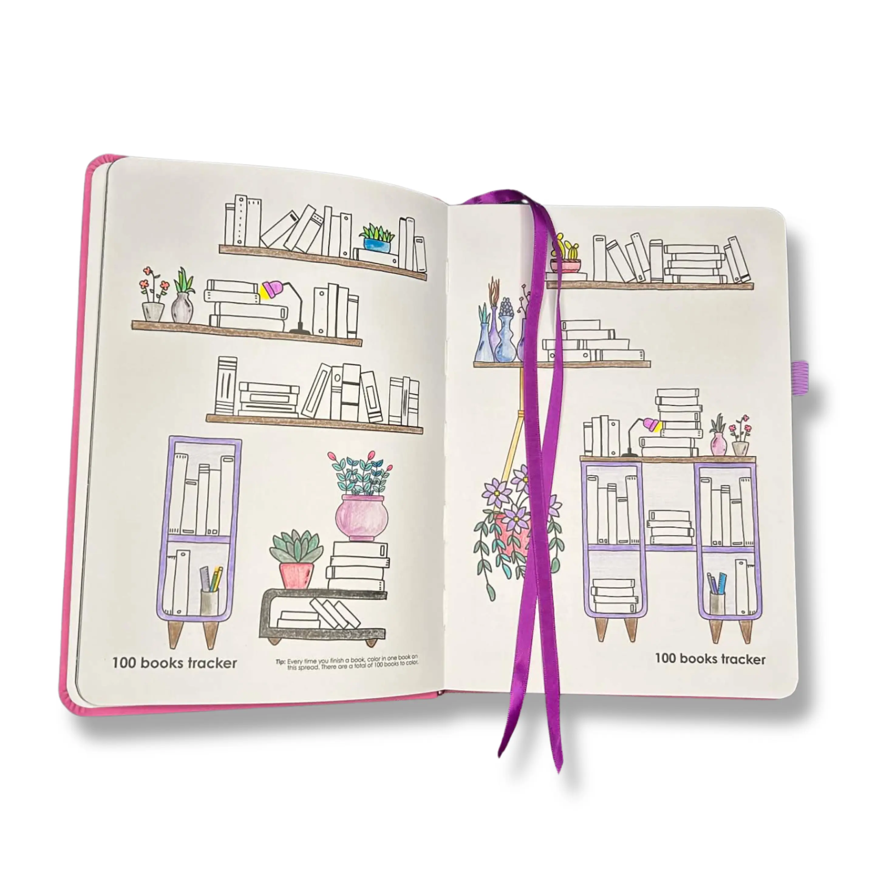 Reading Review Journal - Booktok Bingo, Genre Tracker, DNF List, Series Tracker and much more! Hardcover, 100 Book Capacity