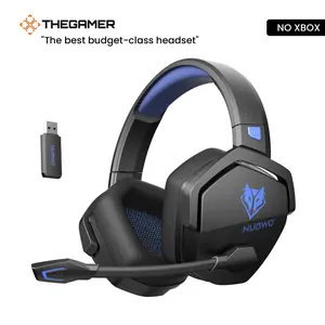 NUBWO G06 Wireless Gaming Headset – 23ms Low Latency Audio,50mm Stereo Sound, Noise-Canceling Mic, 100Hrs Battery – Works on PS5, PC, Mobile (Not Xbox)