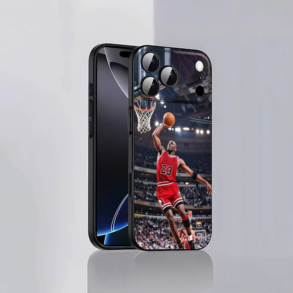 Basketball J-Jordan-Cool Phone Case For iPhone  17,16,15,14,13,12,11,Pro,Max,Plus,E,Air,Mini Black Protective Cover -  TikTok Shop