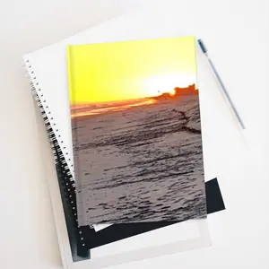 🌅 Sunset Fade Journal — Let the Day Drift Into Reflection 🌅 - Nature Inspired Diary, Travel Log, Sketchbook, Gift for Ocean Lovers, Beach-themed Notebook