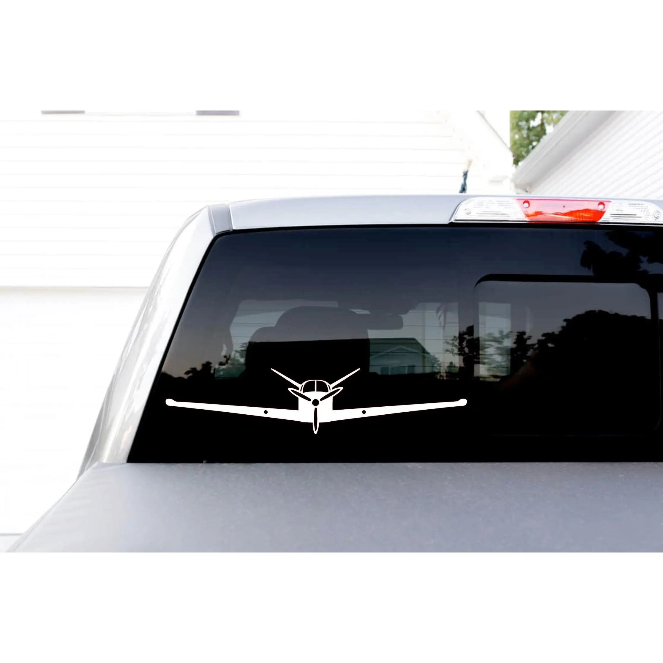 Beechcraft Bonanza 35 V-Tail Front View Vinyl Decal