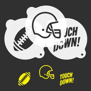 Football Coffee Stencils