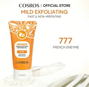 【Buy one，Get One Half Off】COSROS Orange Scented Exfoliator Clear Gel 777，Vitamin C Face & Body Scrub - Deep Cleansing Moisturizing Gentle Exfoliation Exfoliating Gel Exfoliant