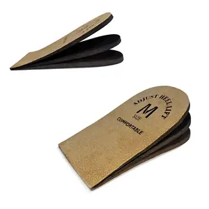 Premium Adjustable Orthopedic Heel Cushion, Invisible Height Increase Inserts, Breathable & Sweat-Absorbent, Unisex for Men & Women, Sports & Casual Insoles, Relieve Heel Pain