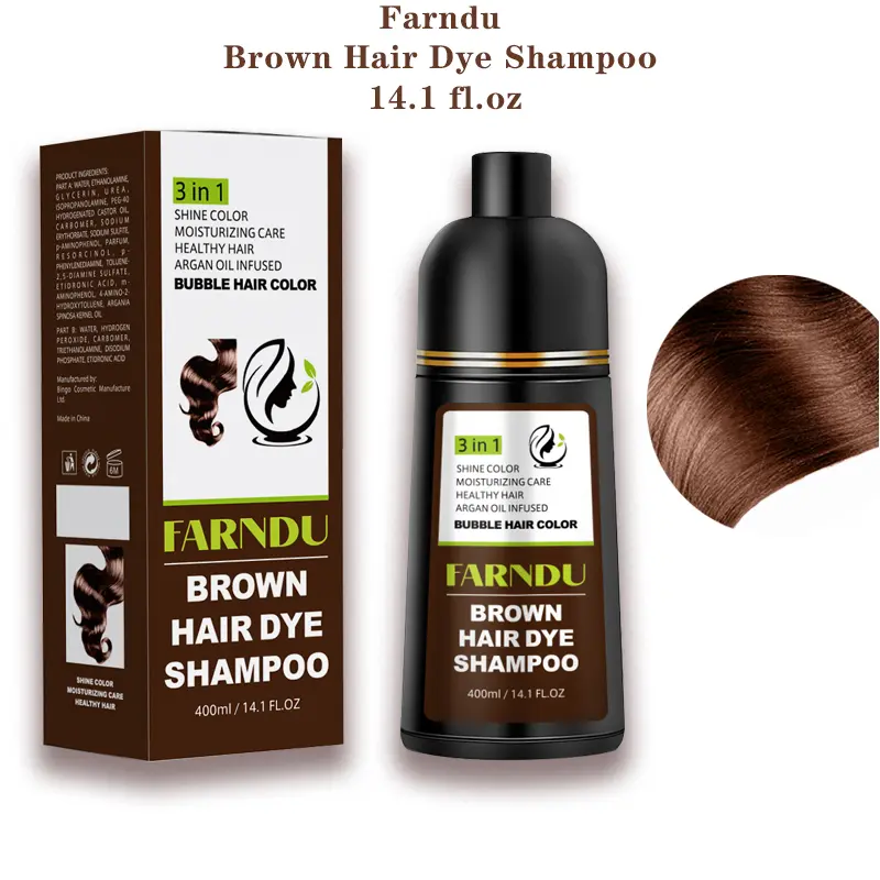 Brown Hair Dye Shampoo- 14.1 fl.oz