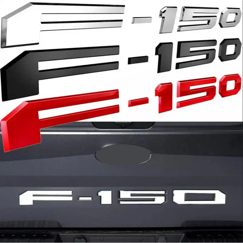 Upgrade Your F150: Matte Black Raised Decal For 2018-2020 F150 Model Tailgate Insert Letters Emblem-Stylish Accessories and Perfect Gift for Truck Drivers