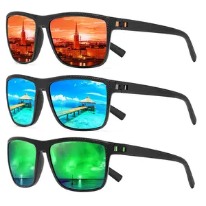 TURBOPEP 3 Pairs Simple Sunglasses For Everyday Use, Unisex Polarized Classes, Square Sunglasses,Lightweight Frame SunGlasses with UV Protection, Travel Accessories,sunglasses for men Springtok