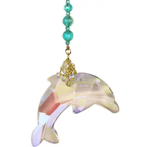 Crystal Dolphin Dreams Shimmer Ornament (Goldtone)