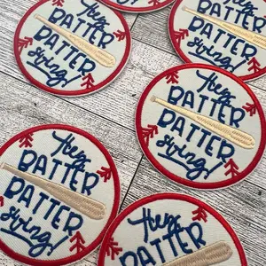 Hey Batter Batter Iron on Patches