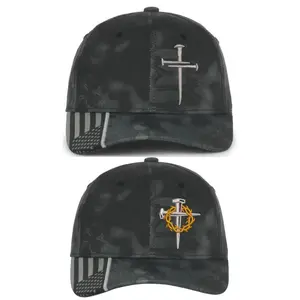 Christian Hats for Men Women Jesus 3 Nail Cross Hats 2 PACK OF 3 Nail Cross and Crown of Thorns Hat