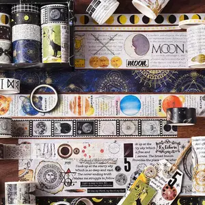 Vintage Memory Retro Style Paper Tape Set, Includes Handbook Stickers, Soft Material, Perfect for DIY Decor, Collage Scenes & Scrapbooking