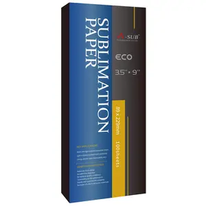 A-SUB Sublimation Paper 3.5x9 Inch for 11 oz Mugs Compatible with Inkjet Printers and Sublimation Ink 100 Sheets