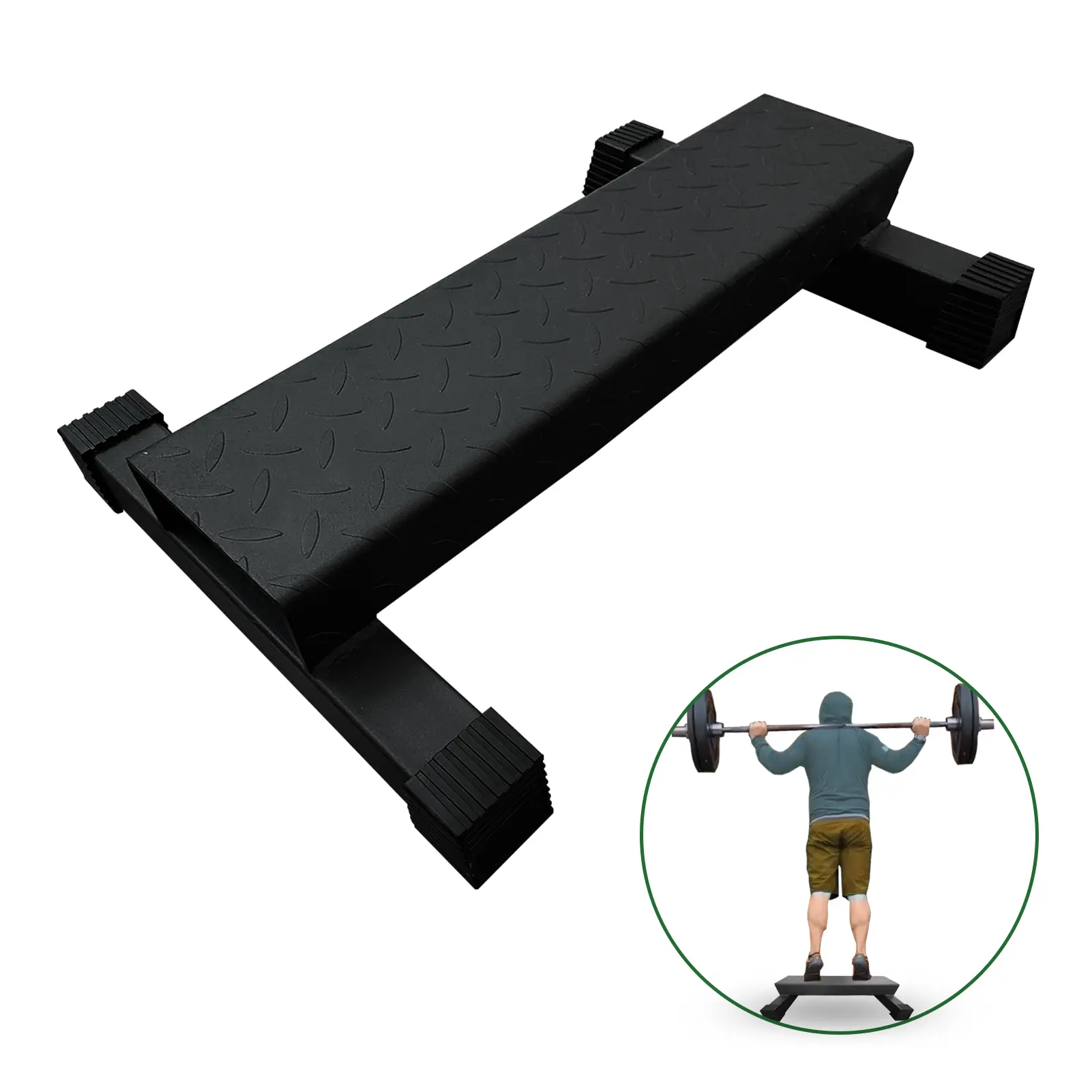 Steel Calf Raise Bar, Standing Calf Raise Machine for Calf Stretching,Upgraded Calf Raise Bar, Wide and High Standing Calf Raise Machine for Calf Stretching,Squat, Foot Stretch, Anti-Slip Solid Steel Calf Block