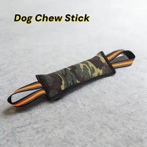 Camo Jute Dog Chew Stick - Durable Training Tool for Small & Medium Dogs - Teeth Cleaning & Chewing Fun