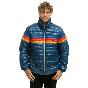 4 STRIPE TRAVELER JACKET - GLOSSY DEEP BLUE