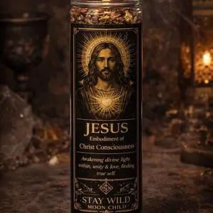 Christ Consciousness Candle - Crafted for Inner Peace, Compassion, Divine Connection & Spiritual Awakening, Ideal for Meditation or Prayer Sessions