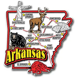 Arkansas Jumbo State Magnet by Classic Magnets