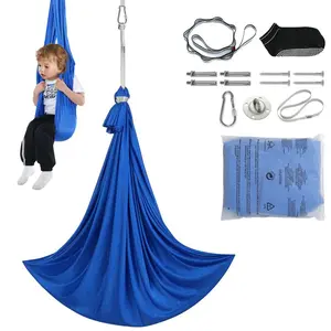 VEVOR Aerial Yoga Hammock Swing, 4.4 Yards, Yoga Starter Kit with 100gsm Nylon Fabric, Full Rigging Hardware and Easy Set-up Guide, Antigravity Flying for All Levels Fitness Bodybuilding, PurpleVEVOR Super Brand Day