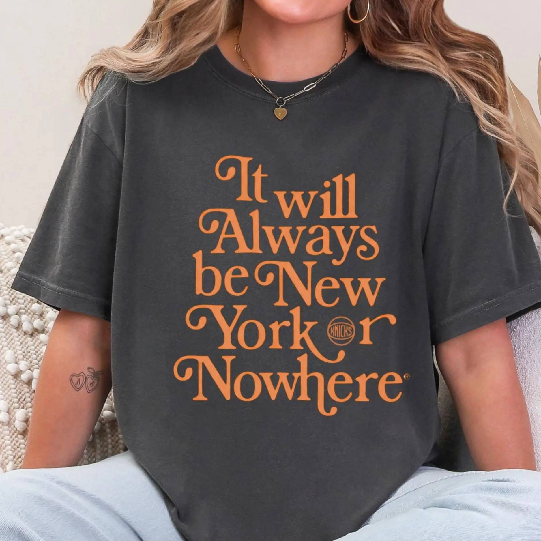 Comfort Colors New York Or Nowhere Y2k Graphic Tee, New York Basketball Game Day Unisex T-Shirt - Perfect Gift for Fans
