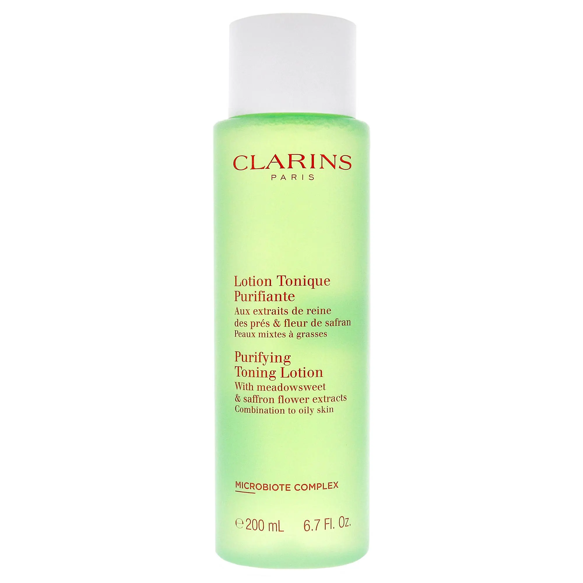 Clarins Purifying Toning Lotion, Unisex 6.7 oz (200ml) Skin Care with Meadowsweet Extracts for Cleansing Combination Skin, Cleanse Skin