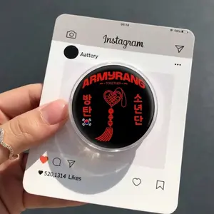 Arirang Phone Grip Kpop Fan Aesthetic Korean Style Acrylic Pop Socket Grip Stand For iPhone Samsung Trendy Army Gift Accessory