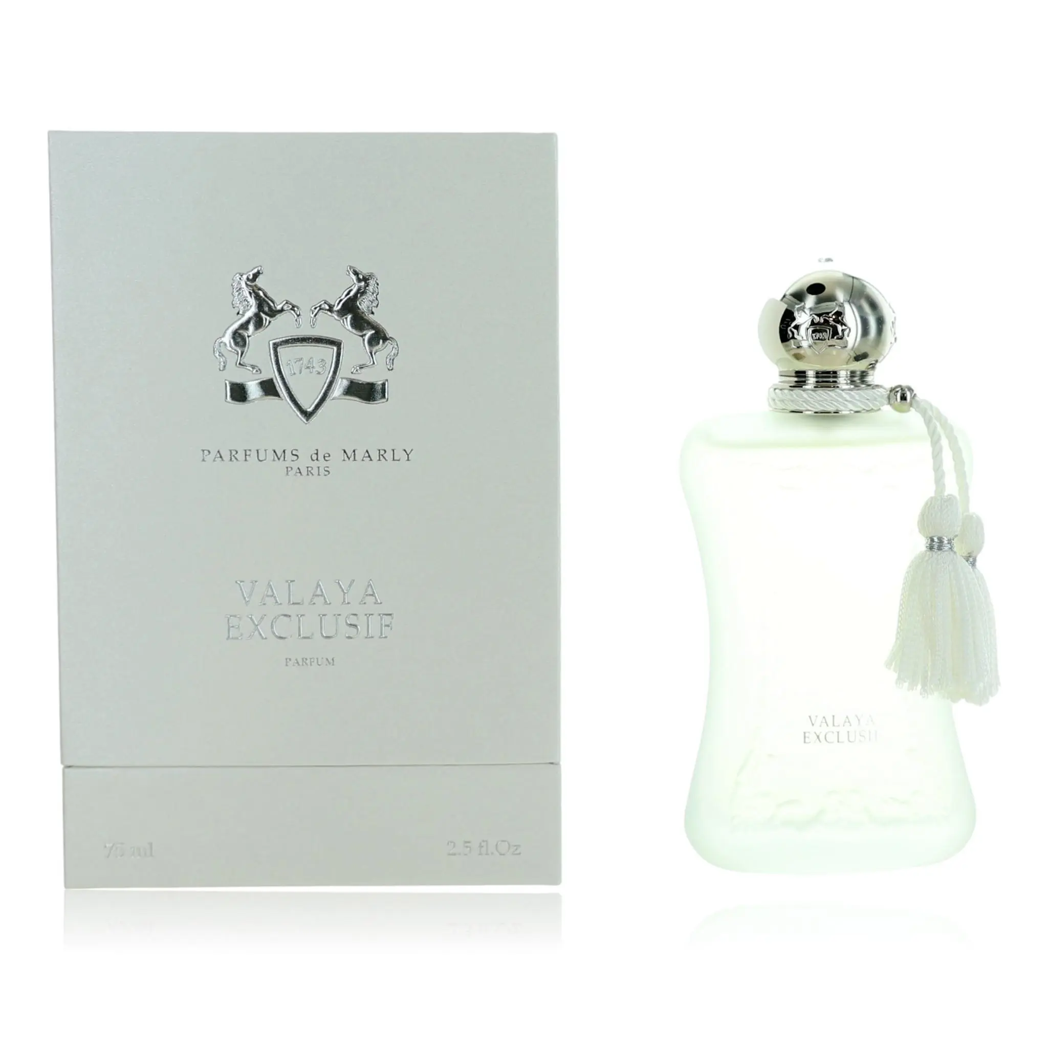 Authentic Parfums de Marly Valaya Exclusif Women's EDP, 2.5oz (75ml) Luxury Boxed Fragrance with Tassel Accent, Single Item (Unboxed Alternative Note)